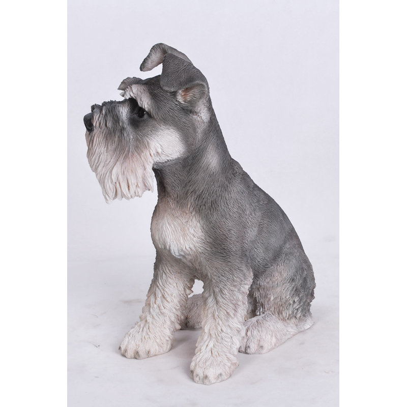 Schnauzer Statue Black